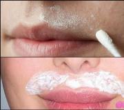 Как да избелите мустаците над горната устна?