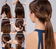 Как да направите красив разрошен кок за коса стъпка по стъпка със собствените си ръце Красив кок за дълга коса със собствени